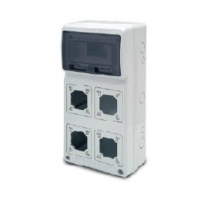 קופסה לשקעים 4 מקום דגם 3961 – 'Famatel'